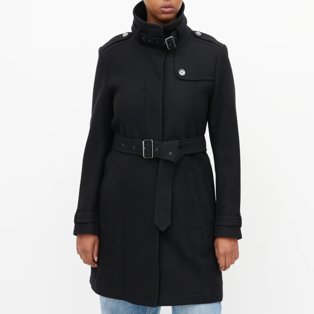 BURBERRY BRIT COAT IN BLACK